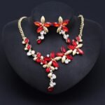 Wedding Prom Jewelry Sets for Women Rhinestone Sparkly Bridal Wedding Statement Choker Necklace Set Costume Accessories (Copy)