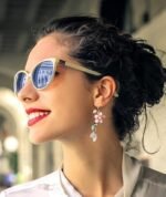 Statement Earrings for Women, Stylish Pink Flower Dangle Earrings, Korean Inspired Design, Elegant Western Style Earring for Girls, Perfect Special Occasions - Image 2