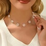 Traditional Gold Plated Pearl Choker Jwell Necklace Jewellery Set with Earrings for Girls and Women (Copy)